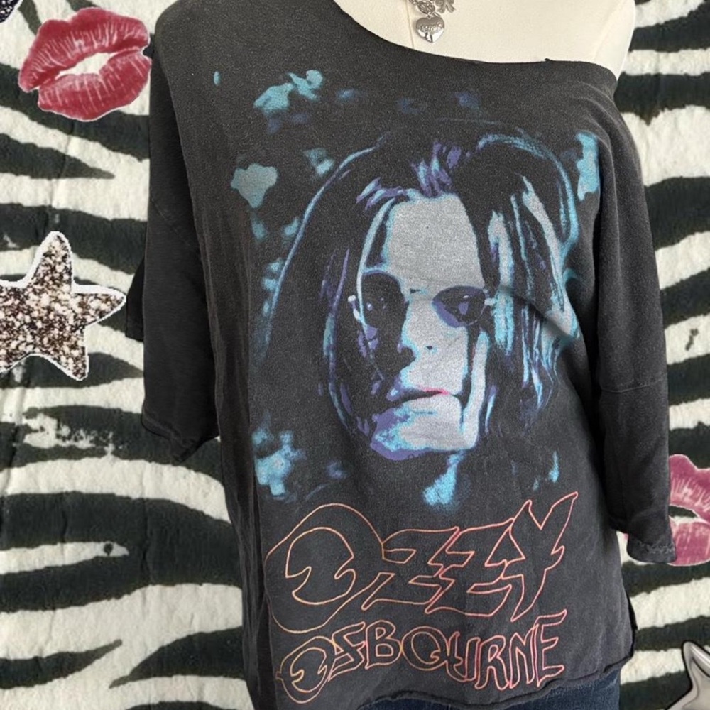 Black Ozzy Osbourne Graphic Tee